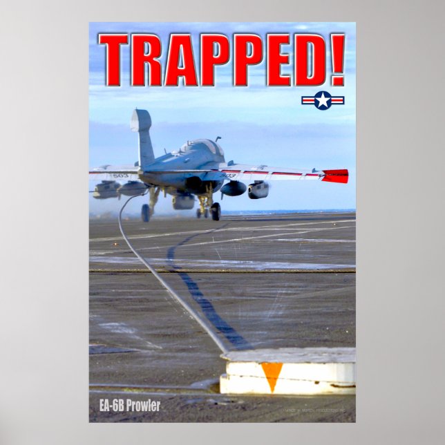 AFFICHE EA-6B PROWLER - TRAPPED ! (Devant)