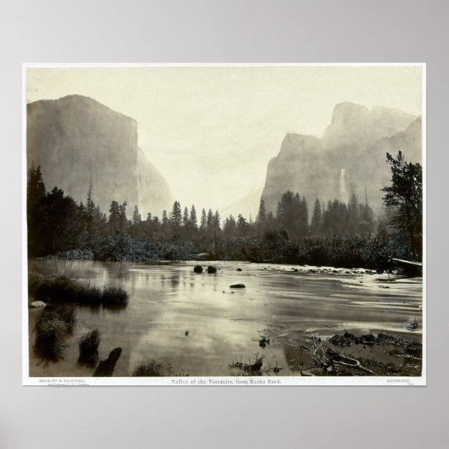 Affiche Eadweard J. Muybridge Valley of the Yosemite (Devant)