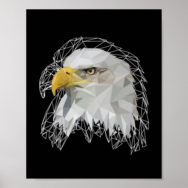 Affiche Eagle Lowpoly (Devant)