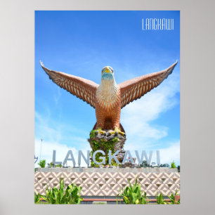 Affiche Eagle Statue Langkawi Malaisie Vacances Souvenir