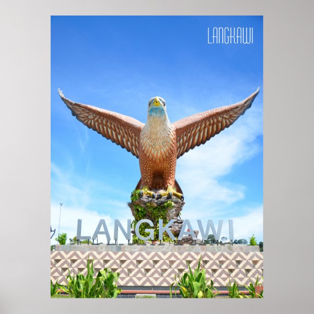 Affiche Eagle Statue Langkawi Malaisie Vacances Souvenir (Devant)