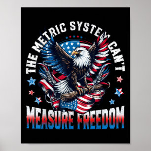 Affiche Eagle Usa Drapeau Le système métrique ne peut pas