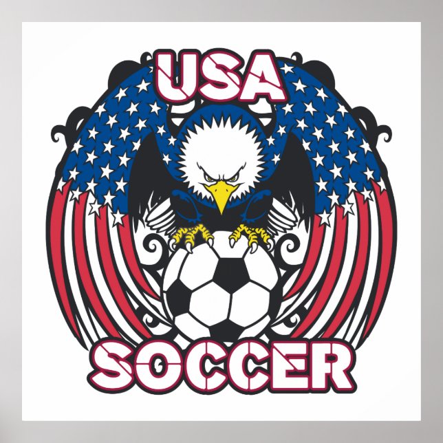 Affiche Eagle USA Soccer (Devant)