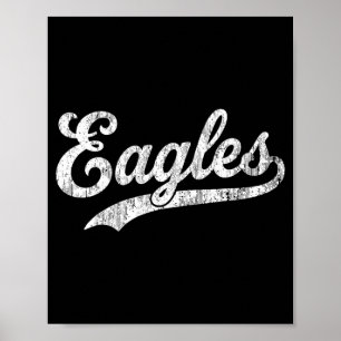 Affiche Eagles Conception Vintage Hommes Femmes Enfants