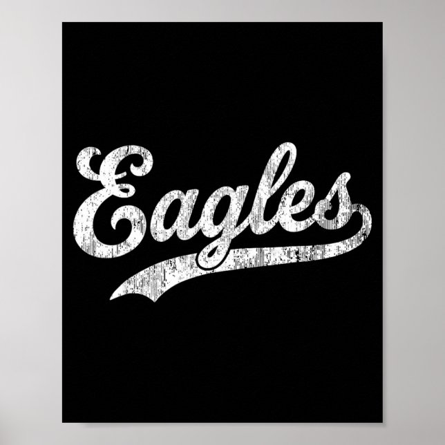 Affiche Eagles Conception Vintage Hommes Femmes Enfants (Devant)