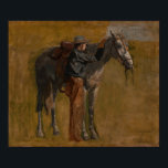 Affiche Eakins - Cowboy Dans Les Badlands<br><div class="desc">Cowboy,  Study For Cowboys In The Badlands de Thomas Eakins. Pour plus d'images prêtes à l'affiche de la série Zedign Art Book 27 "Thomas Eakins - Peintures & Dessins",  visitez https://books.zedign.com/zas/27.html</div>