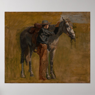 Affiche Eakins - Cowboy Dans Les Badlands