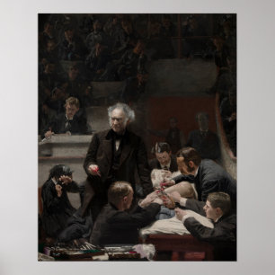 Affiche Eakins - Dr Samuel D. Gross (La Clinique du Dr Gro