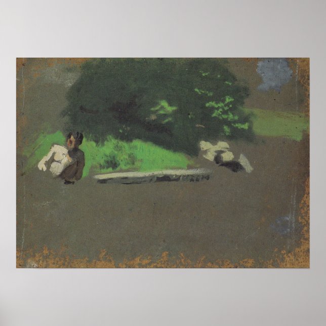 Affiche Eakins - Étude pour le trou de natation (Devant)