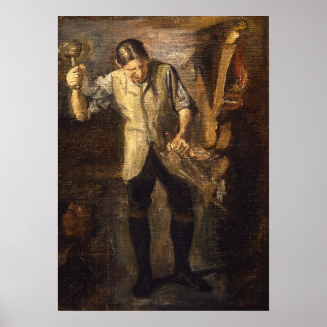 Affiche Eakins - Étude pour Rush (Devant)