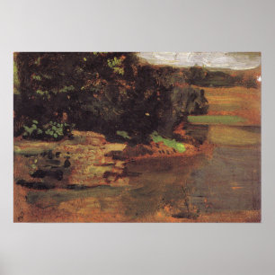 Affiche Eakins - Étude pour The Swimming Hole