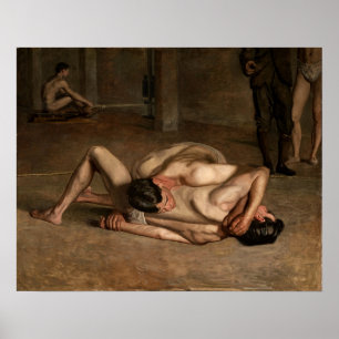 Affiche Eakins - Lutteurs