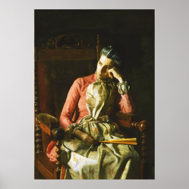 Affiche Eakins - Mademoiselle Amelia Van Buren (Devant)