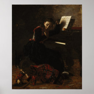 Affiche Eakins - Scène domestique