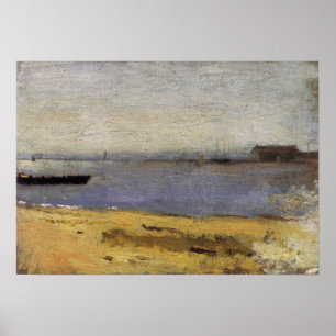 Affiche Eakins - Scène du fleuve Delaware 1881