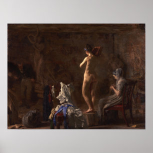 Affiche Eakins - William Rush en train de sculpter