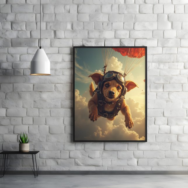 Affiche Ears Flying, Tail Wagging, Mission Ready (Créateur téléchargé)