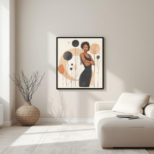 Affiche Earth Balance – Géométrie Botanique Féminine II