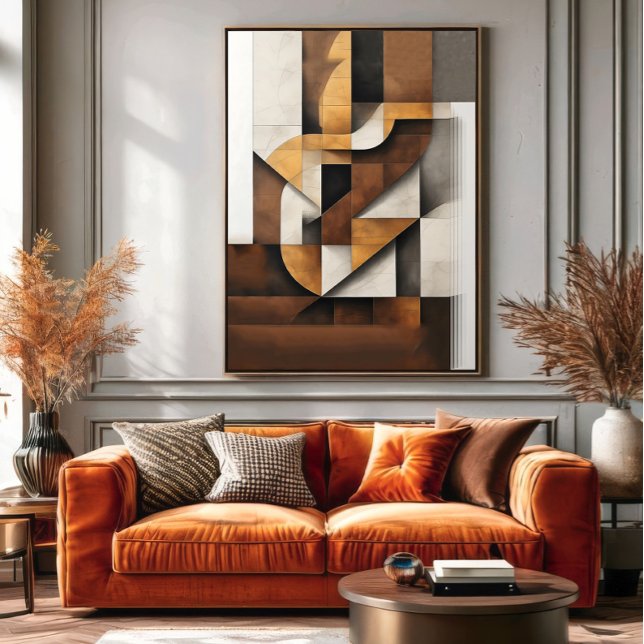 Affiche Earth Tones and Collage (Créateur téléchargé)