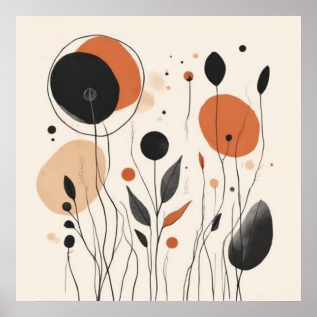 Affiche Earthbound Botanicals — Rythme Géométrique (Devant)