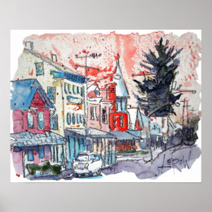 Affiche "East Berlin Happy" par Larry Lerew 170420