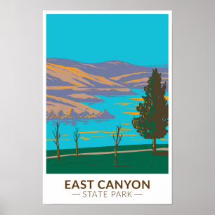 Affiche East Canyon State Park Utah Vintage
