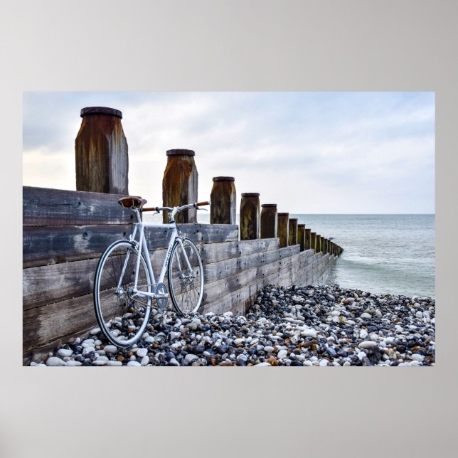 AFFICHE EASTBOURNE BEACH BICYCLE (Devant)