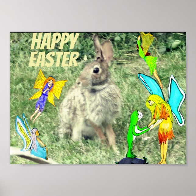 Affiche EASTER BUNNY AND FAIRIES (Devant)