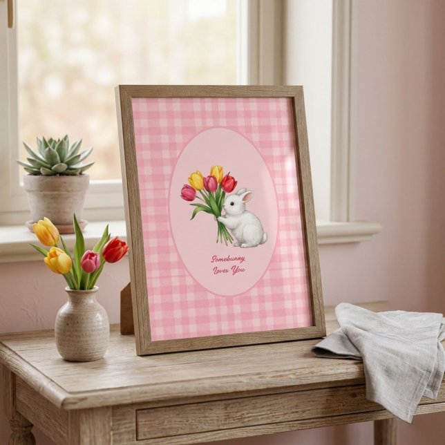 Affiche Easter Bunny Sketch Print - Rabbit Wall Art (Créateur téléchargé)