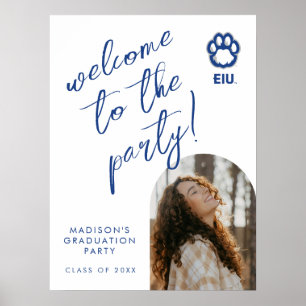 Affiche Eastern Illinois Panthers Empreinte de patte & EIU