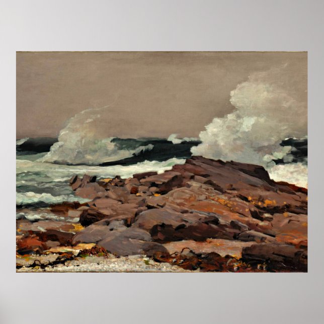 Affiche Eastern Point, art raffiné de Winslow Homer (Devant)