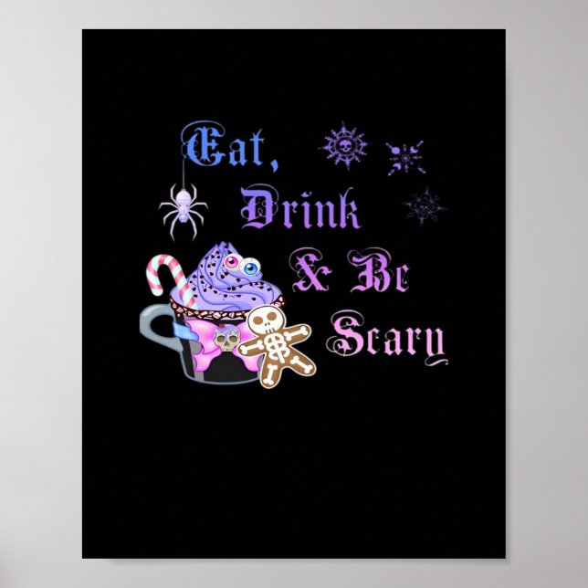 Affiche Eat Drink And Be Scary Hexmas Cool Unique Style (Devant)
