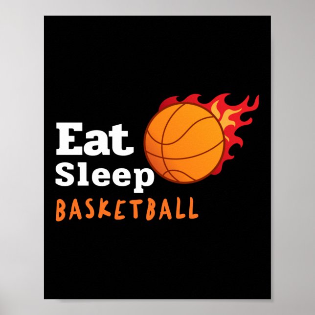 Affiche Eat Sleep Basketball (Devant)