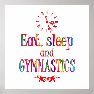 Affiche Eat, Sleep Gymnastics