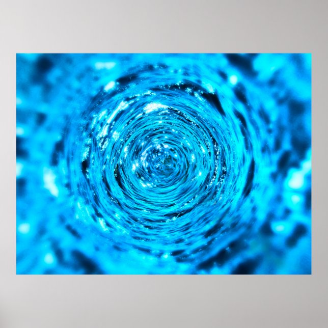 Affiche Eau aqua tunnel liquide (Devant)