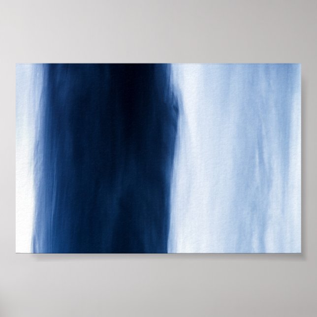 Affiche Eau bleue Abstraite (Devant)