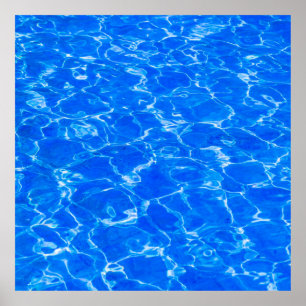 Affiche Eau Bleue Fraîche