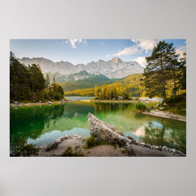 Affiche Eau | Dachstein Mountains Lake Allemagne (Devant)