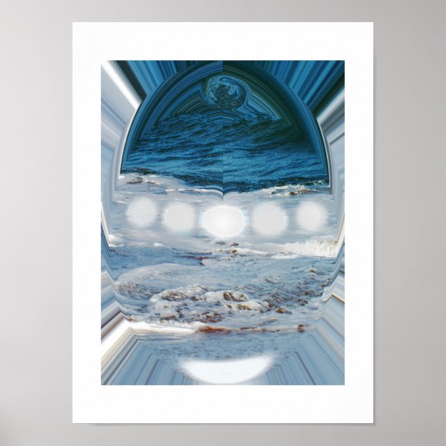 Affiche Eau dans une gouttelette (Devant)