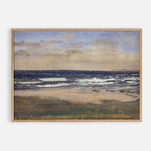 Affiche Eau de mer, huile vintage