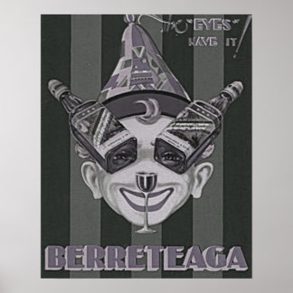 Affiche Eau-de-vie Berreteaga 1920