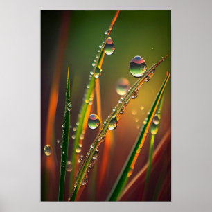 Affiche Eau Droplets Calme Nature Tranquille Zen