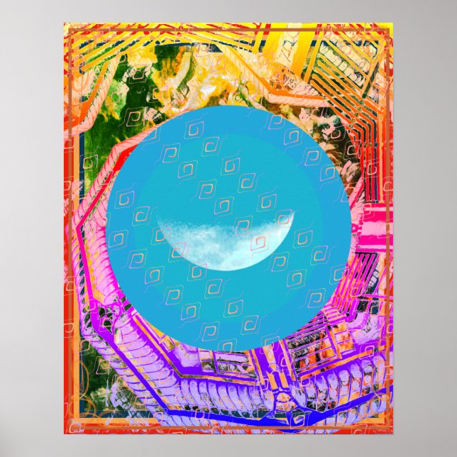 Affiche Eau élémentaire dans l'aide à la méditation aérien (Devant)