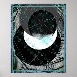 Affiche Eau élémentaire dans l'eau aide de méditation Tatt