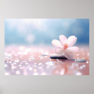 Affiche Eau Fleur Drop Nature Serene Tranquil