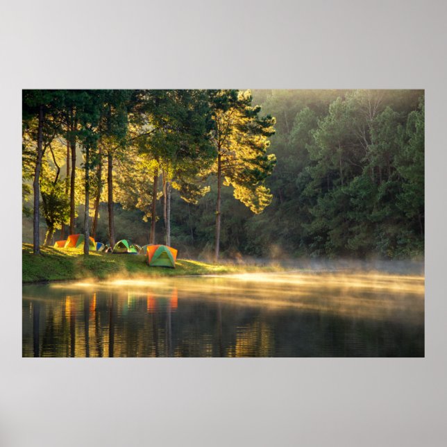 Affiche Eau | Lac à Meahongson, Thaïlande (Devant)