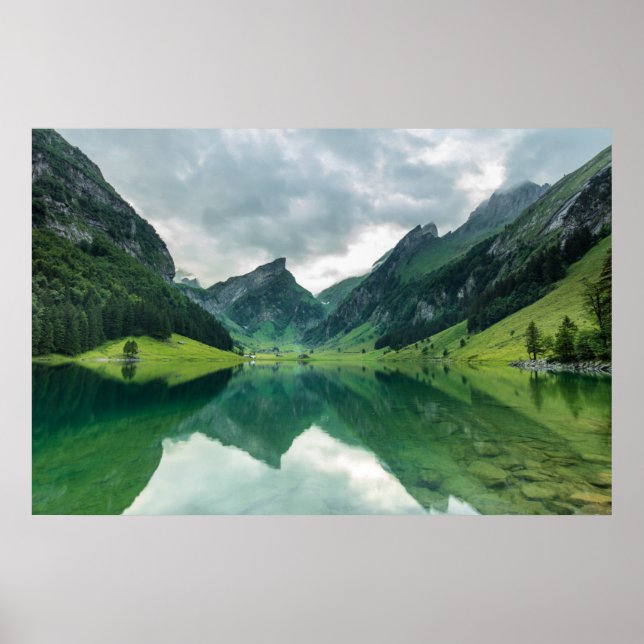 Affiche Eau | Lac Alpes suisses (Devant)