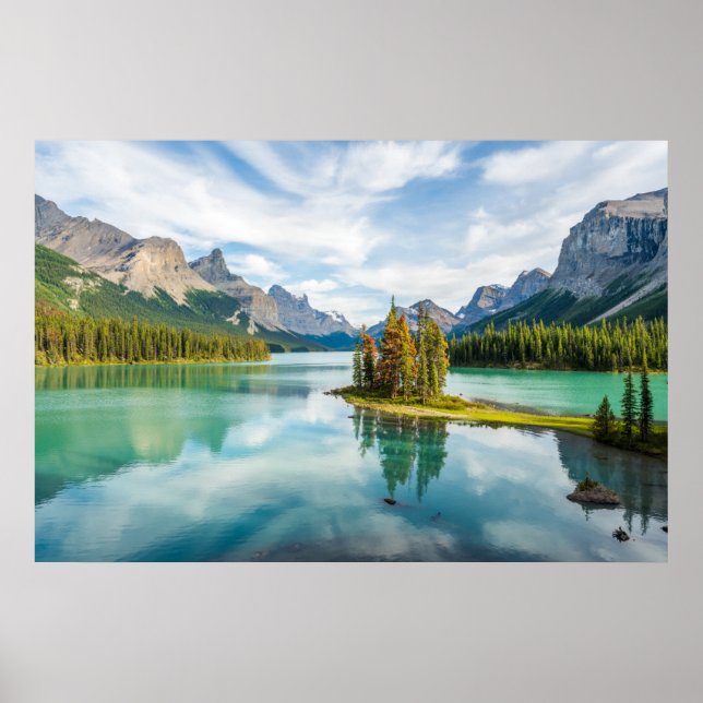 Affiche Eau | Lac Maligne, Parc national Jasper, Canada (Devant)