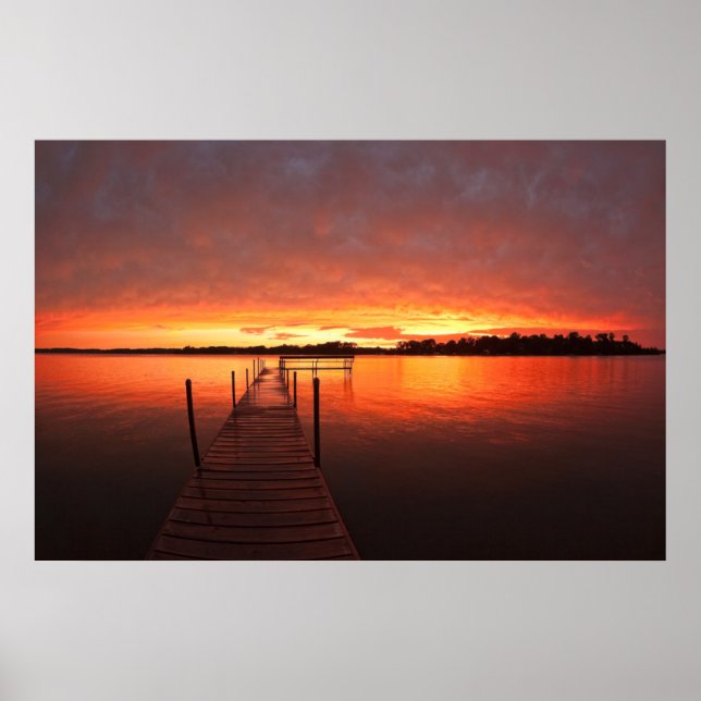 Affiche Eau | Lac Minnetonka, Minnesota (Devant)