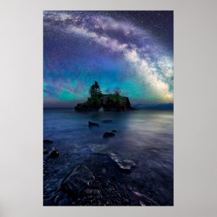 Affiche Eau Lac Supérieur Minnesota